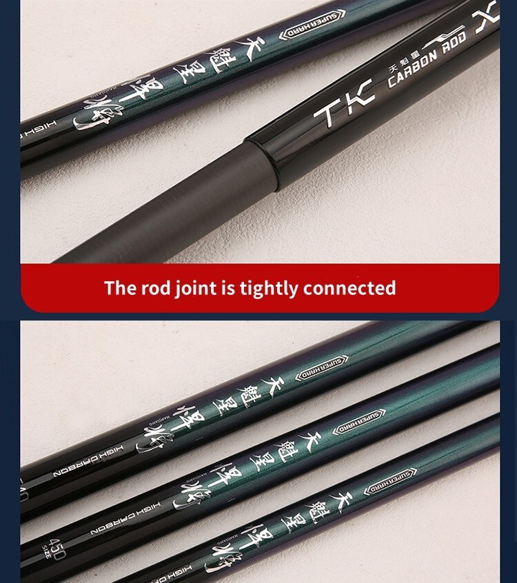 Fishing Rods Carbon Fiber Telescopic Fishing Rod Hand Stream Pole 2.7m-6.3m Pole