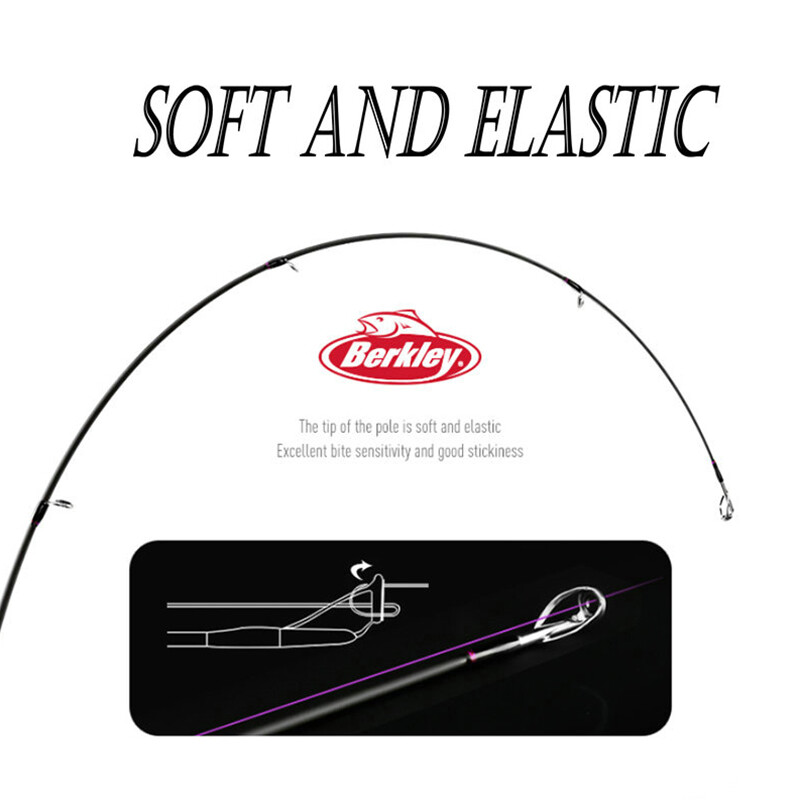 Berkley Lightning Baitcasting Fishing Rod 2 Rod Tips Saltwater Fishing Rod