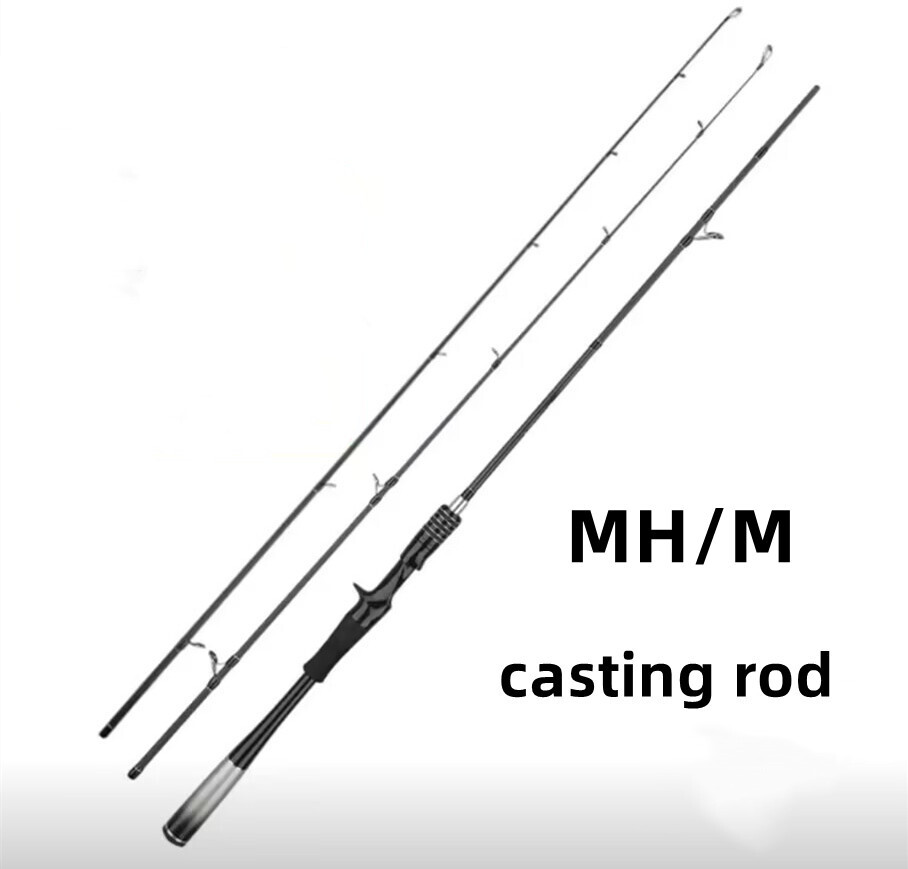 Carbon Fiber Fishing Lure Rods Pole 1.8M Spinning Casting Rod Lure Weight 20-50g