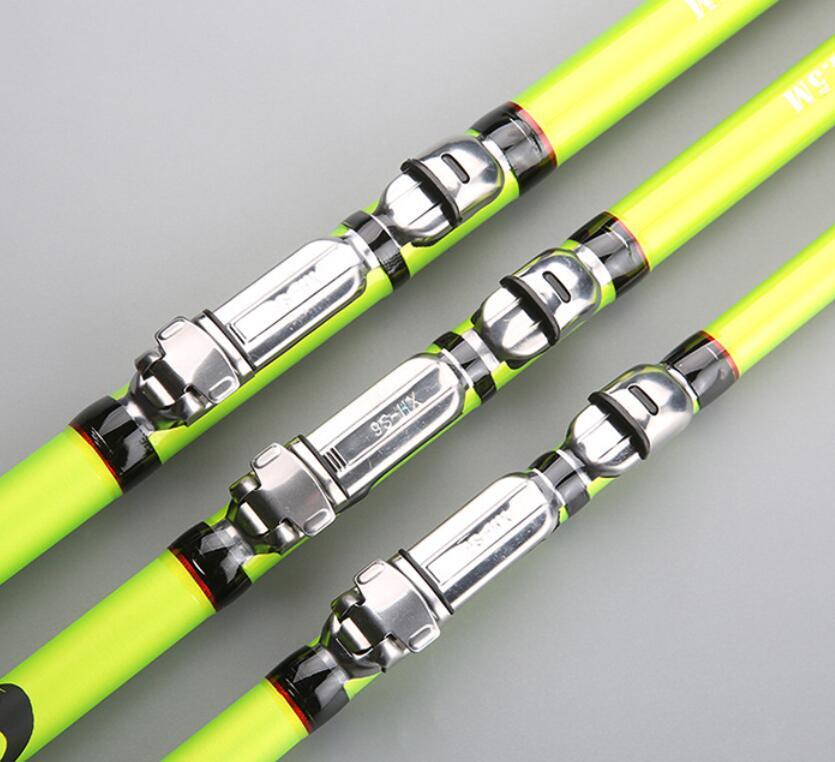 Telescopic Rock Fishing Rod 3.6m-6.3m Carbon Rod Travel Spinning Saltwater Pole