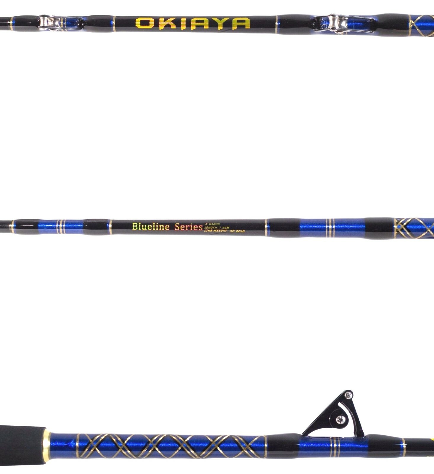 SALTWATER FISHING RODS 50-80LB(4 PACK) RODS FOR OKIAYA, PENN, SHIMANO REELS 6ft
