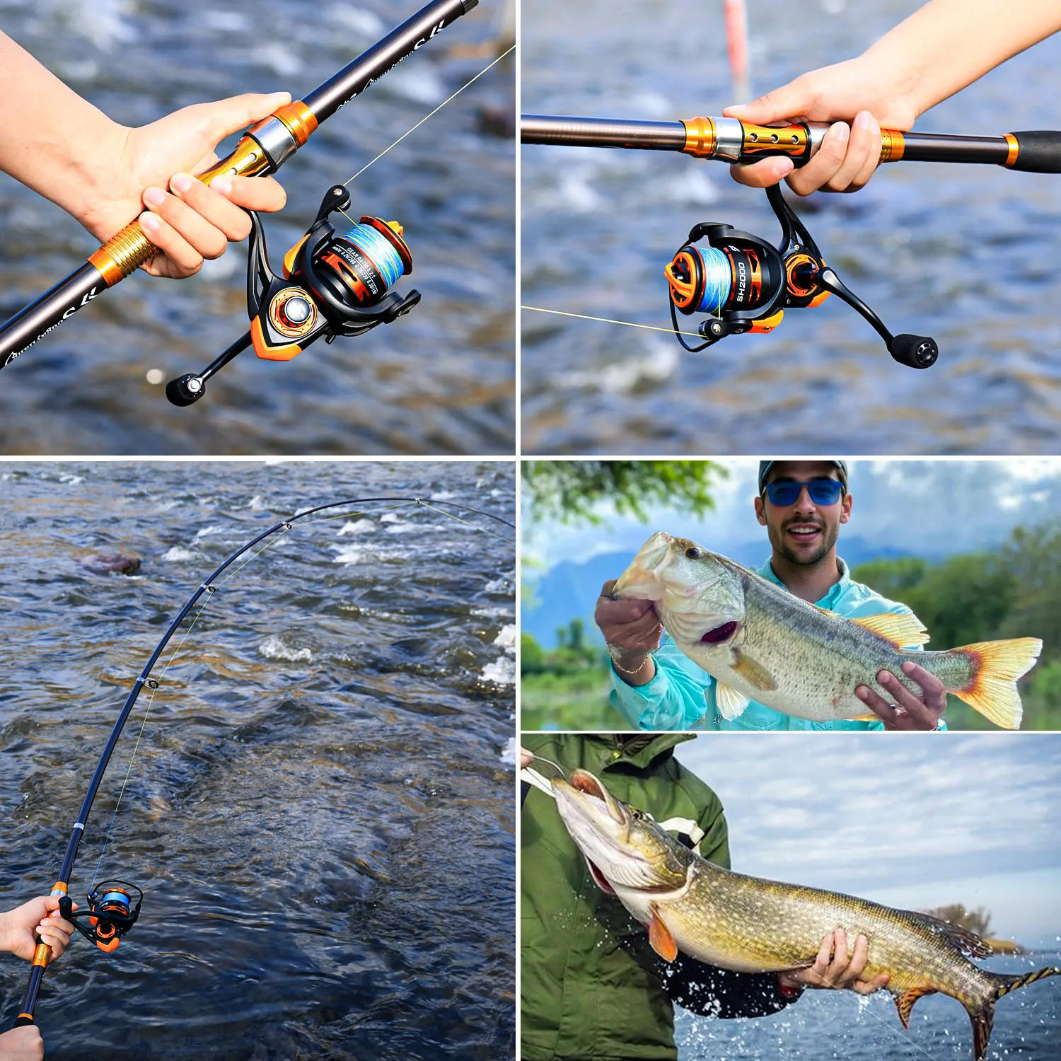 2.1M3.0M Spinning Fishing Rod Carbon Fiber EVA Handle Ultralight Carp Rod Fishin