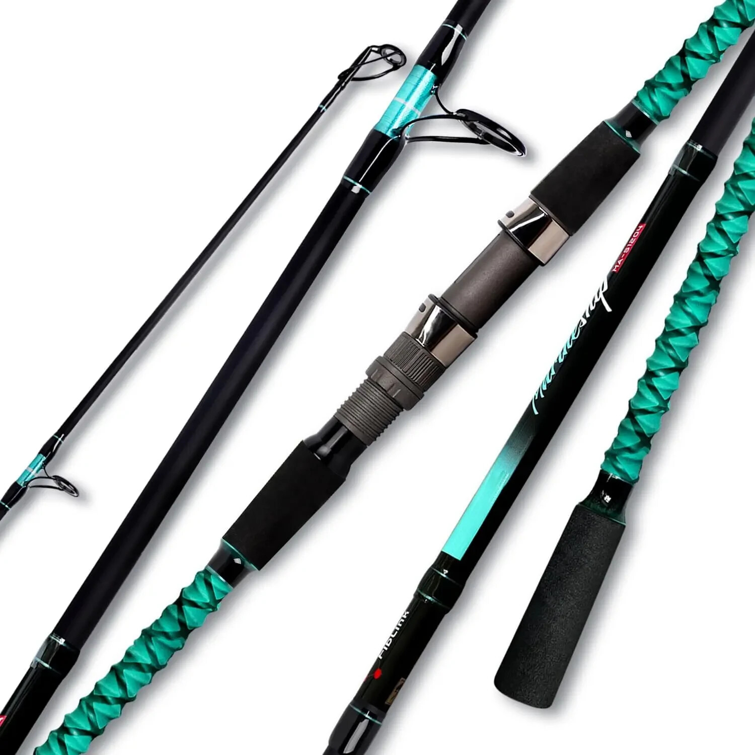 Surf Spinning Rod Travel 2/3/4PC Carbon Fiber Saltwater Fishing Pole 9/10/12/13′