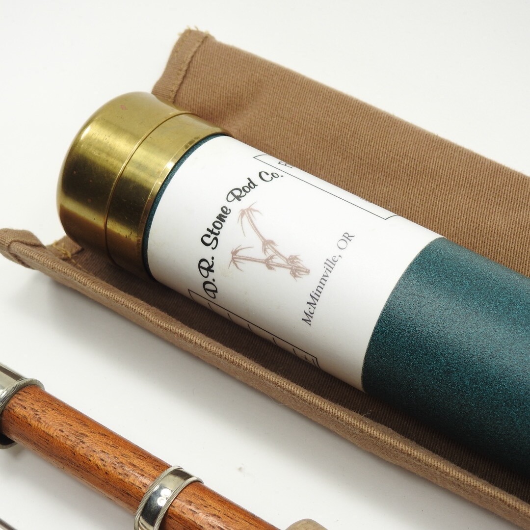 Dennis Stone Bamboo Fly Fishing Rod. 7’ 4wt. W/ Tube and Sock.