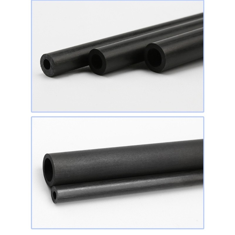 Pack of 3 High Strength Carbon Hollow Tube for Fishing Rod Restorations Projects