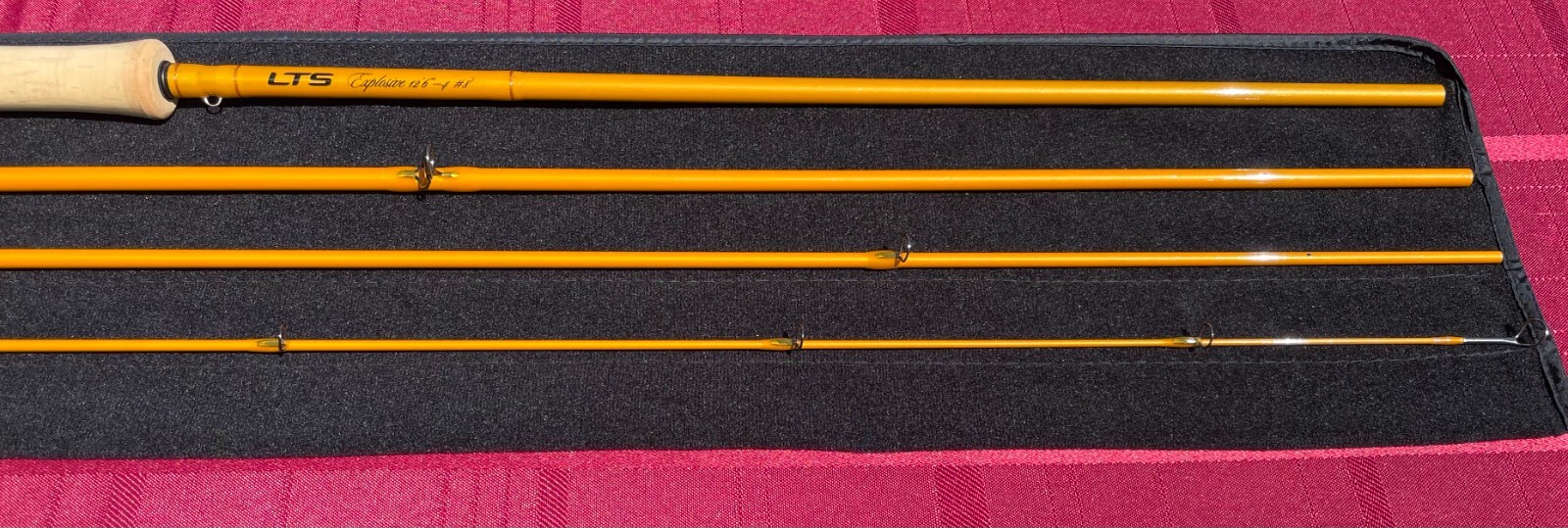 LTS Explosive 12ft6 8wt spey rod 4pc w/sleeve & tube, high modulus graphite,NEW