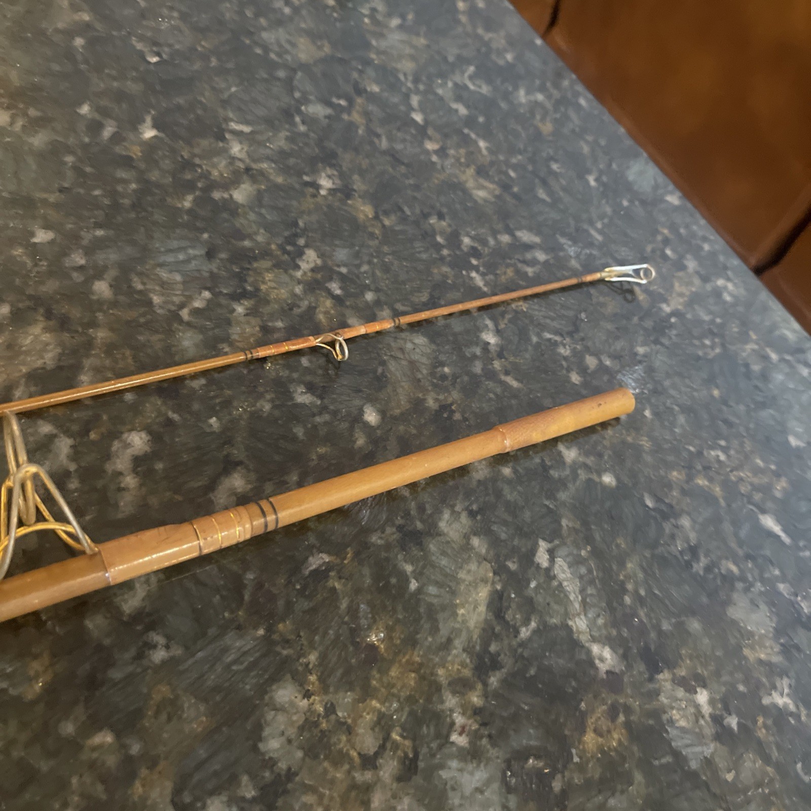 Heddon Golden MARK 50 Pro Weight Spinning Rod 6’ 9” 7646 Vtg Gorgeous 2 Pc Coll
