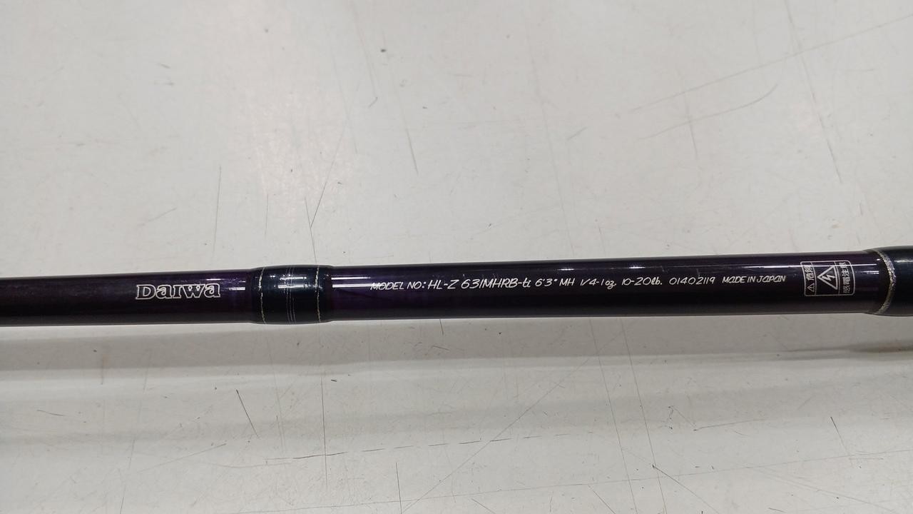 Daiwa HL-Z 631MHRB-TI Bass Fishing Rod 6’3″ 160g Titanium Medium Heavy