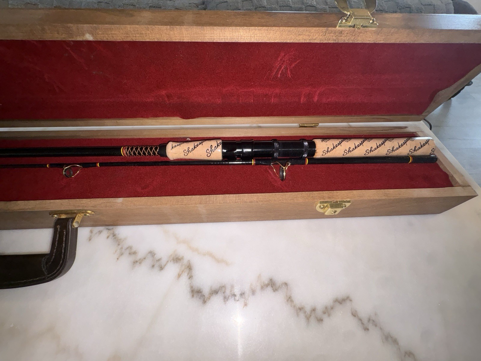 Shakespeare Ugly Stik 10th Anniversary Commemorative Fishing Rod w/ Wooden Case