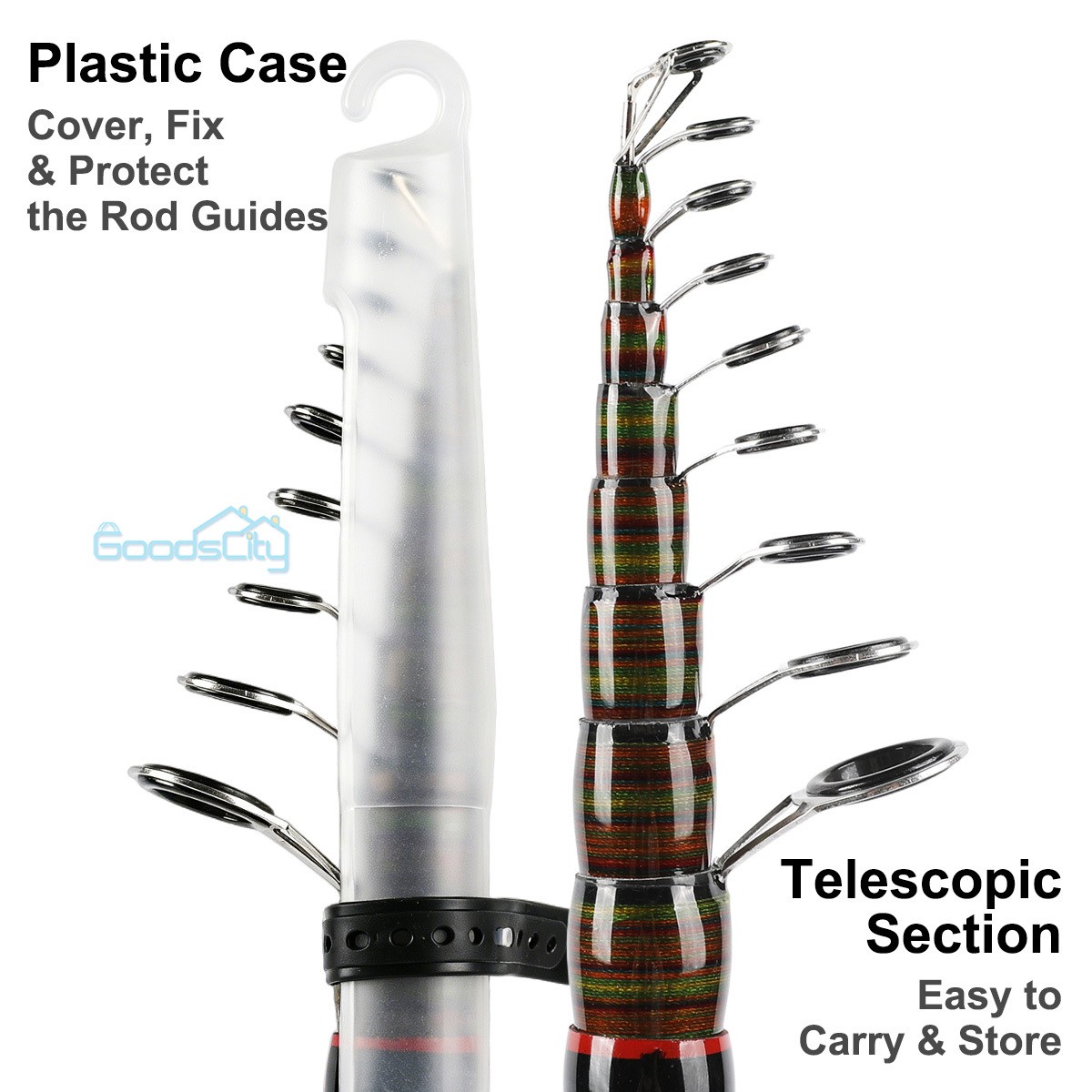 NEW Telescopic Fishing Rod Pole Heavy Duty Carbon Fiber Sea Saltwater Freshwater