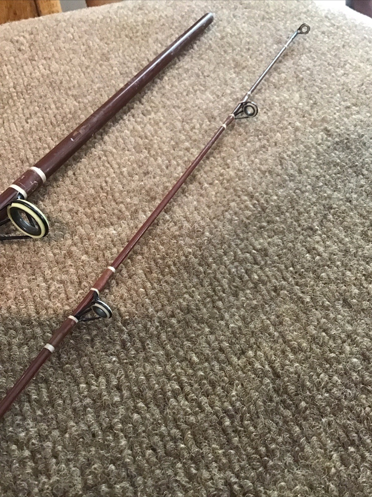Vintage Fenwick Woodstream 12′ 2-pc FS1440 Spinning Rod USA Custom Fiberglass