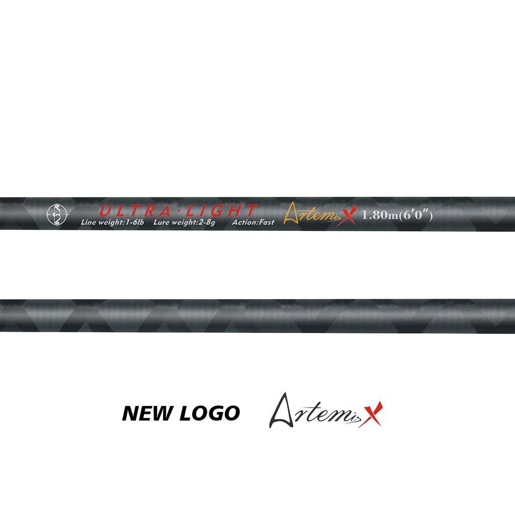ArtemisX Spinning Fishing Rod 5’6” 6′ 6’6” 1-6lb Ultralight Carbon Trout Rod