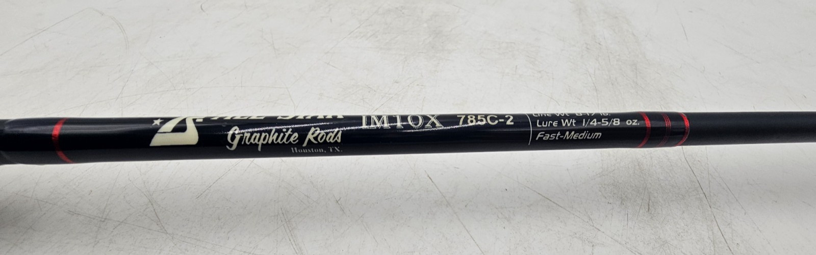 RARE ALL STAR IM10X 785C-2 FAST MED ACT 6’6″ – 2 PC FISHING ROD- USA Made