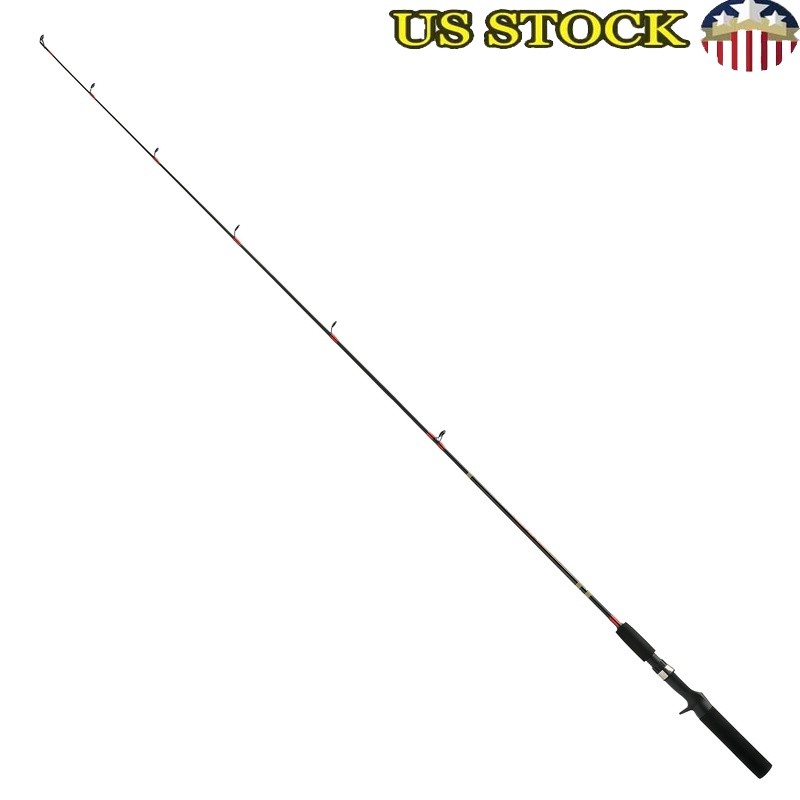 Ultralight Fishing Rod 4ft 10in Spincast 2-6lb Test Fiberglass Ceramic Guides US