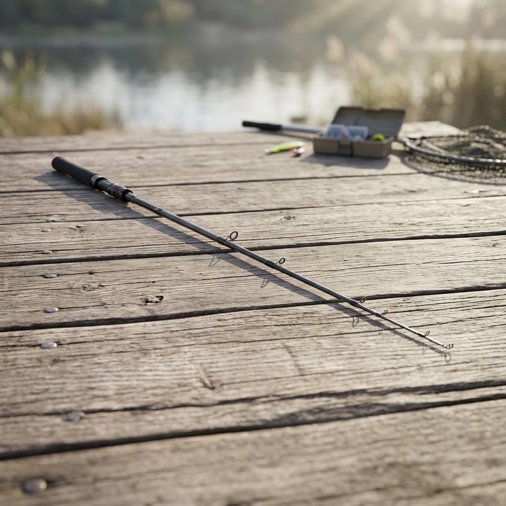 Fishing Rod with Telescopic Design and Lightweight Carbon Construction