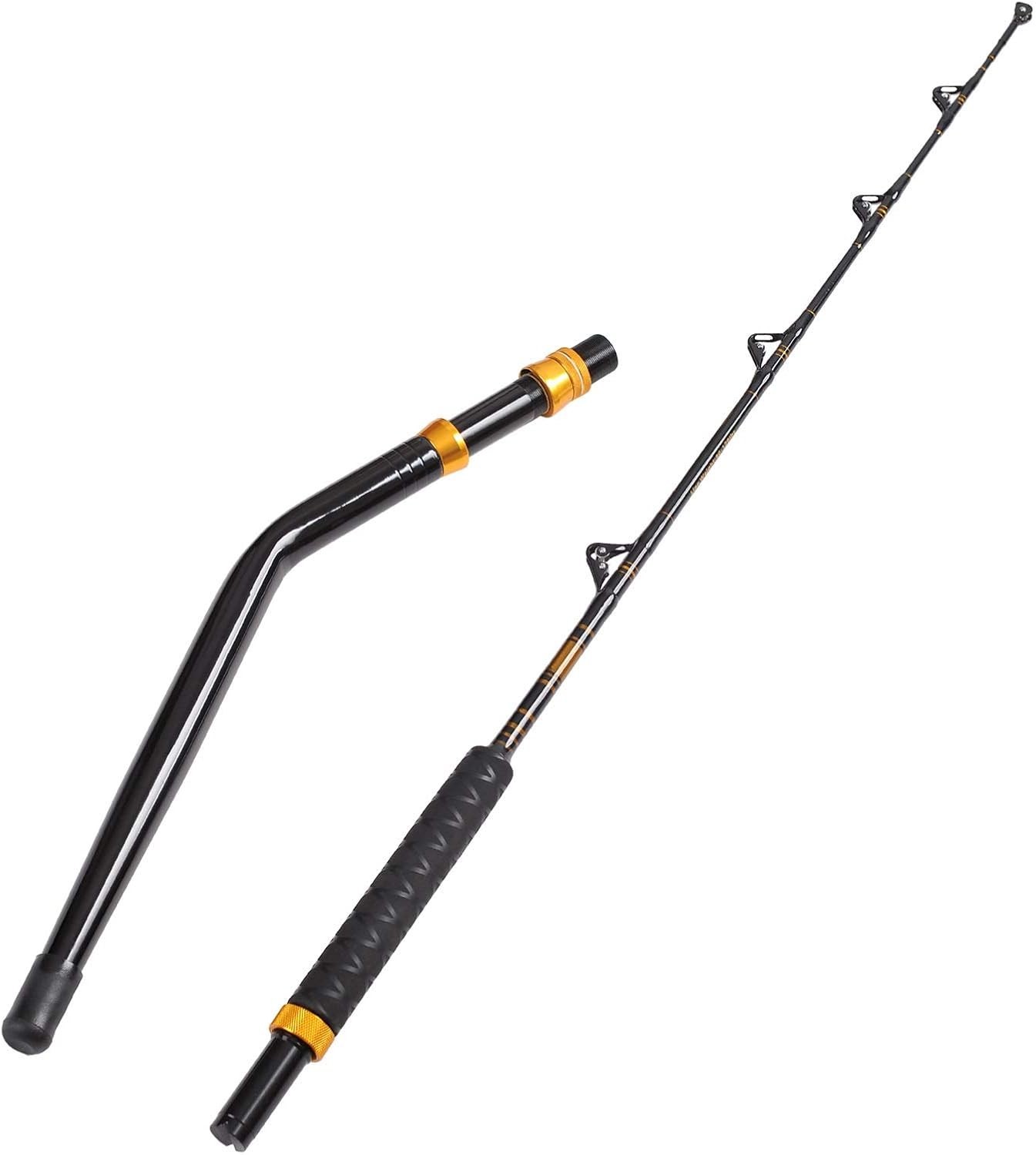 Bent Butt Fishing Rod 2-Piece Saltwater Offshore Trolling Rod Big Game Roller…