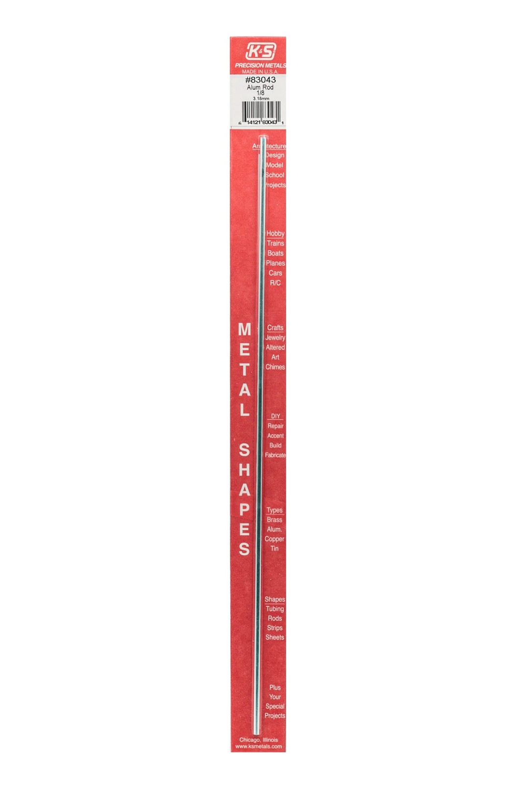 1/8 Alum Solid Rod