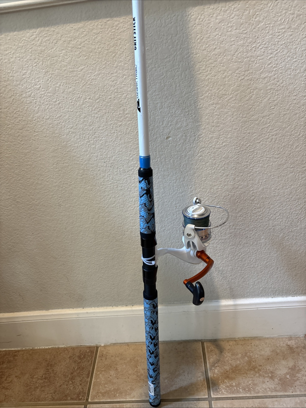 Fishing Rod & Real Including( Braided Line) 8ft Pole & Deep Sea Real