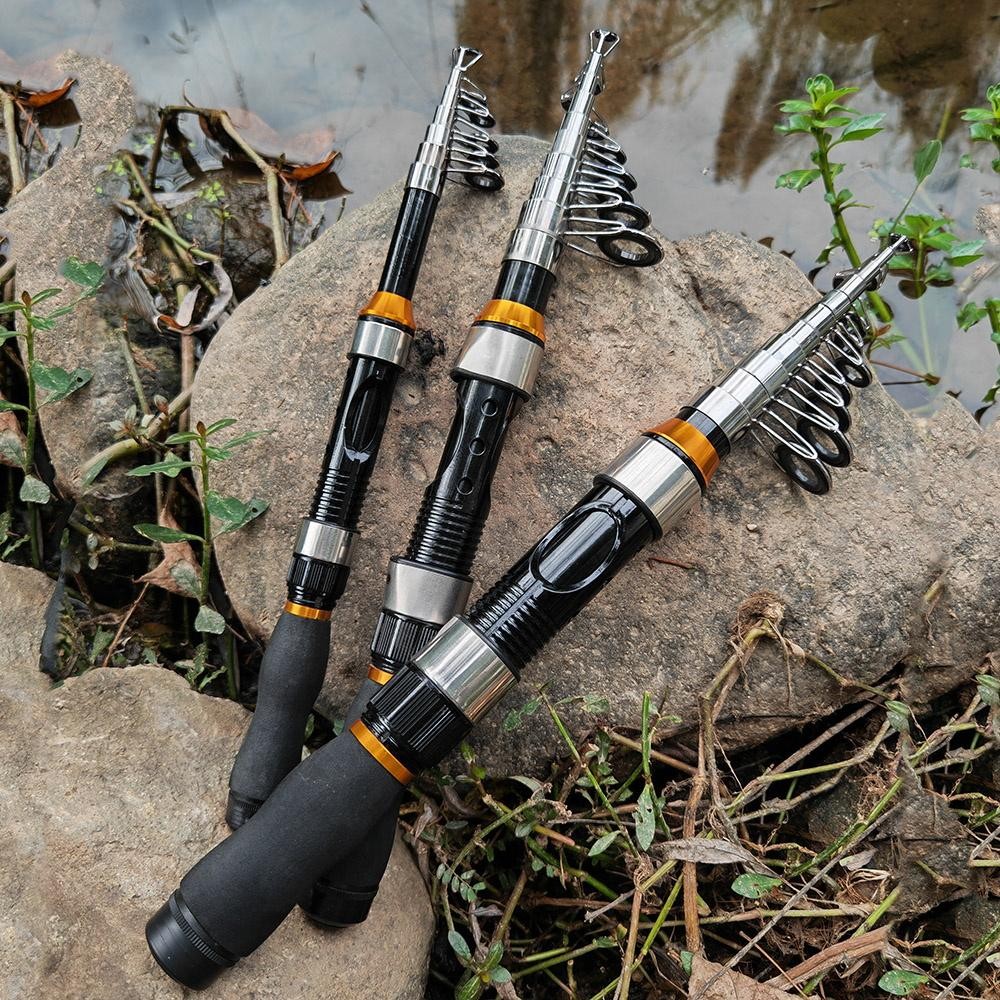 JOSBY Telescopic Fishing Rod 1.5M 2.1M 2.3M Carbon Fiber Portable Travel Fishing