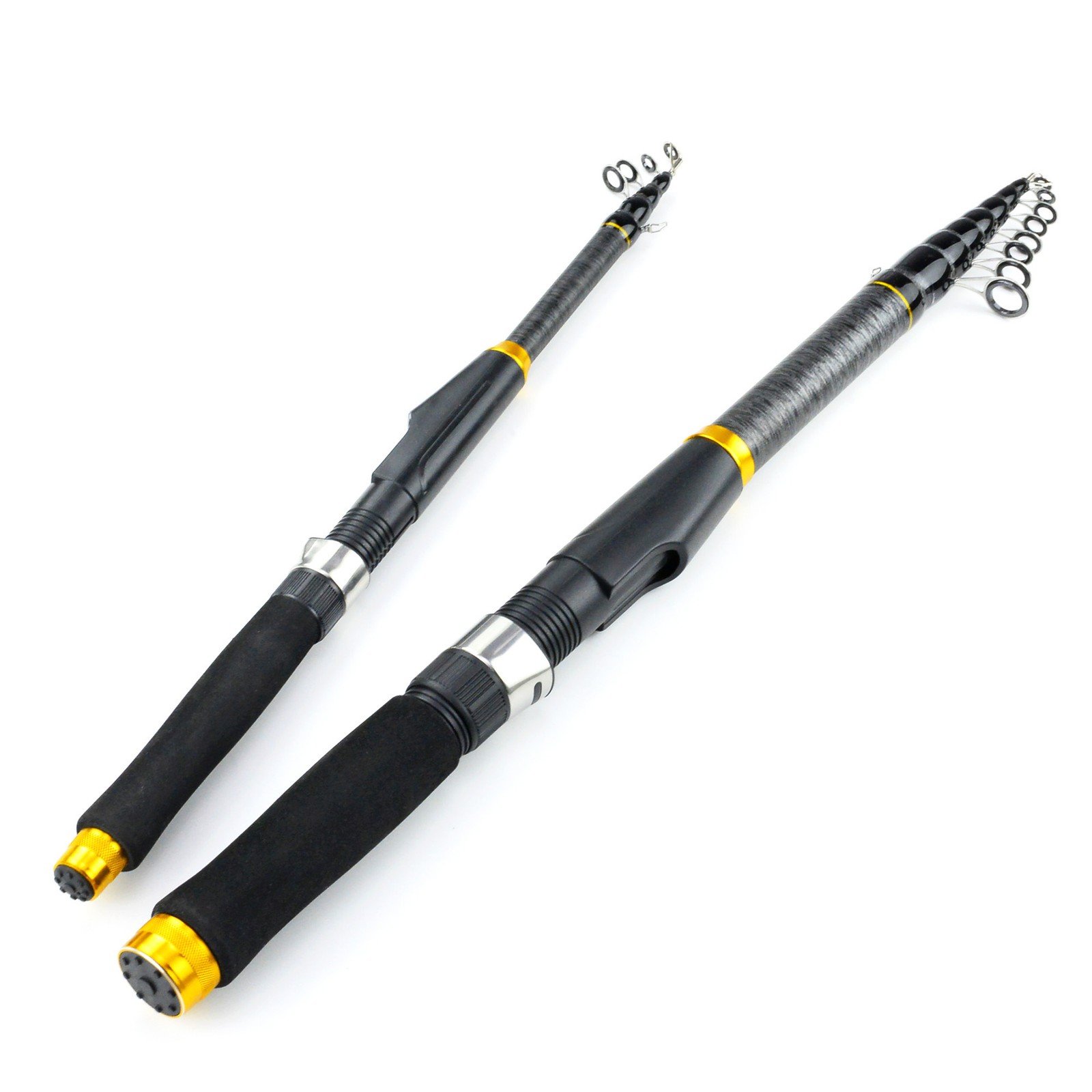 Heavy Duty Telescopic Fishing Rod Pole Sea Saltwater Freshwater 1.8m-3.6m