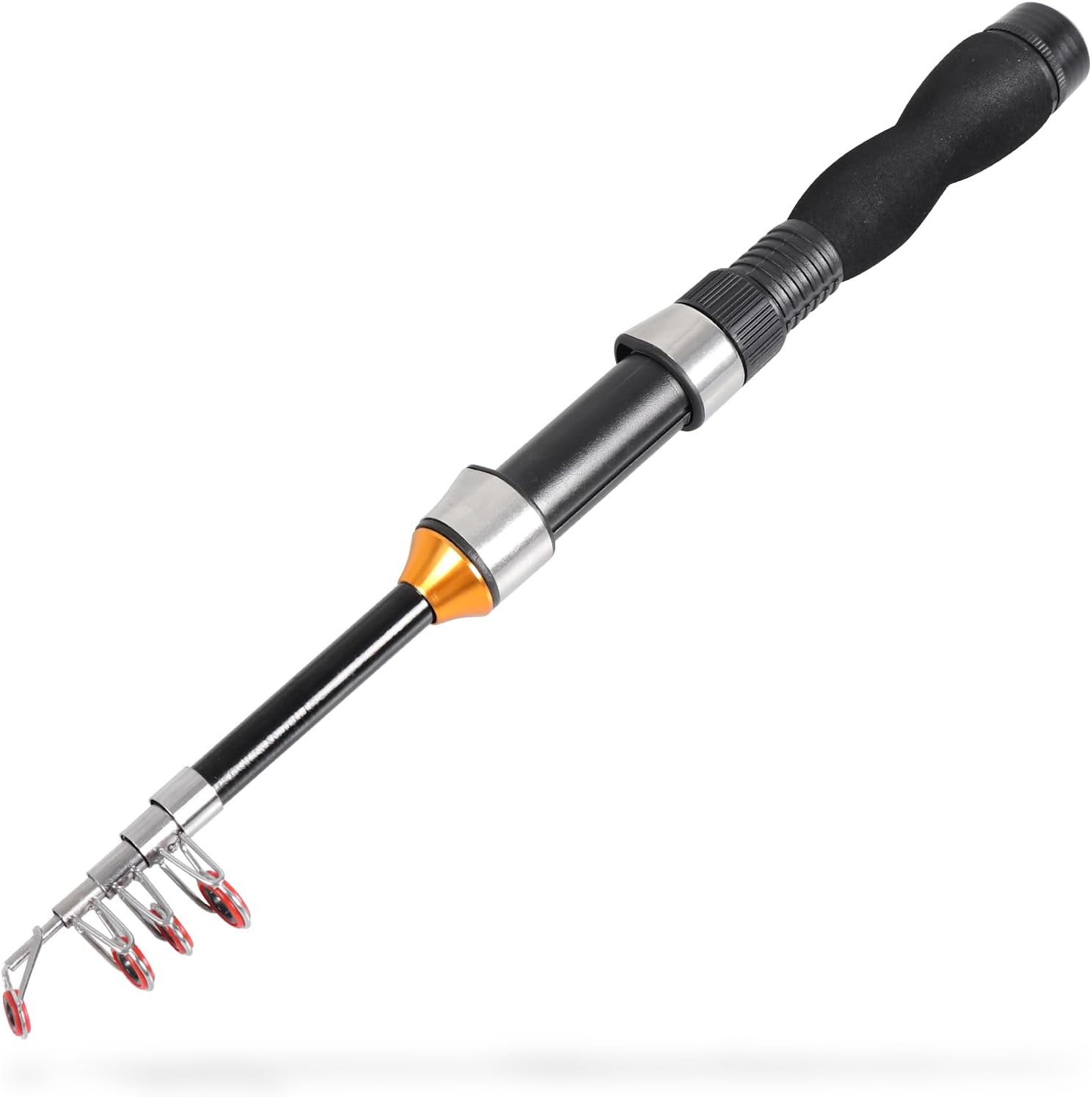 Telescopic Collapsible Extendable Fishing Rod for Saltwater and Freshwater, Ligh