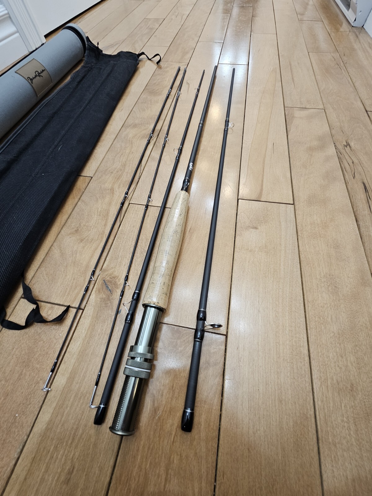 Leo Fly Rod 9ft 7/8wt 4 piece with Spare 5th Piece Extra Tip! Carry Tube Case