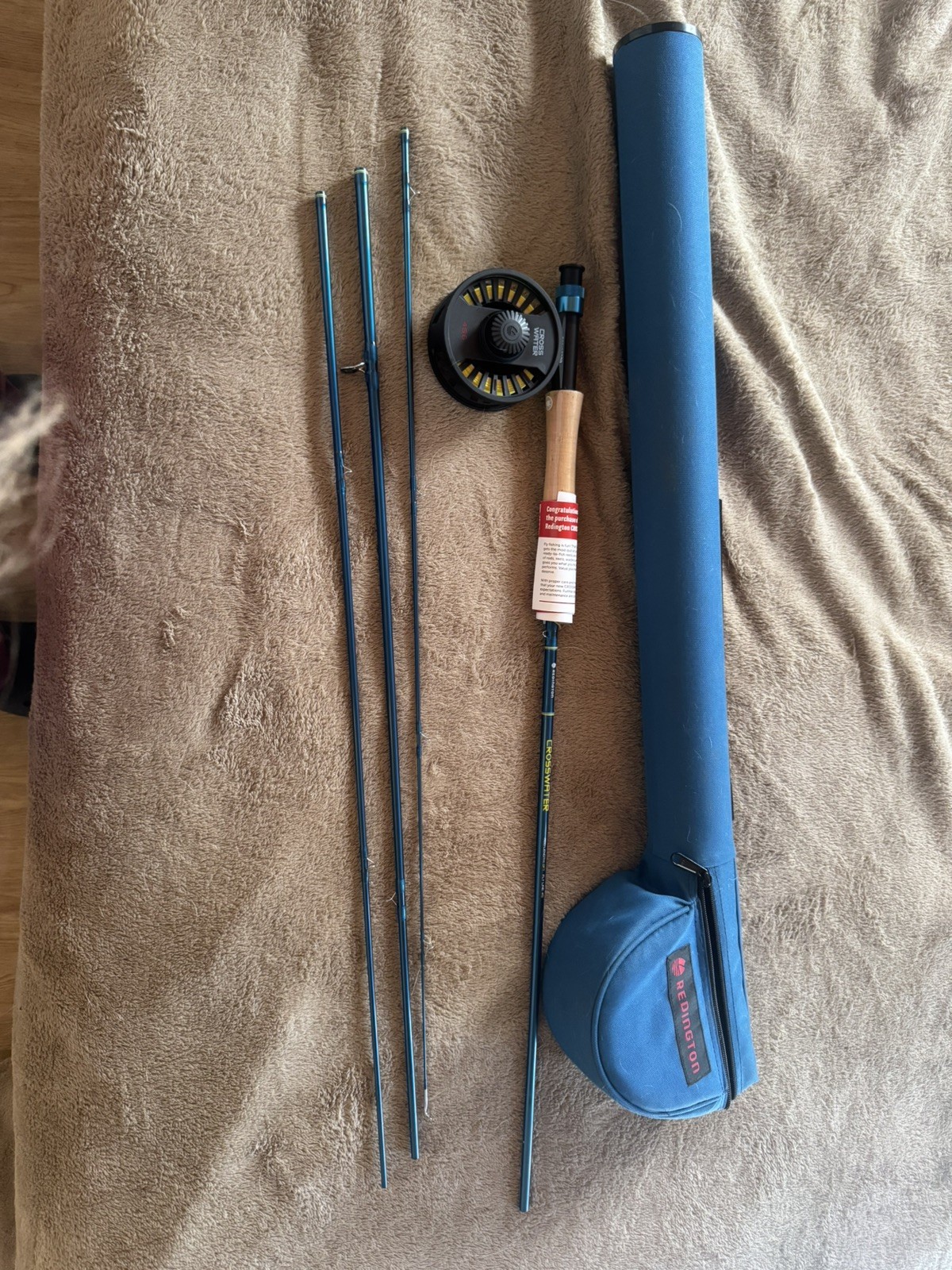 NEW Redington 590-4 Fly Fishing Combo 5WT 9ft 4pc Crosswater Reel