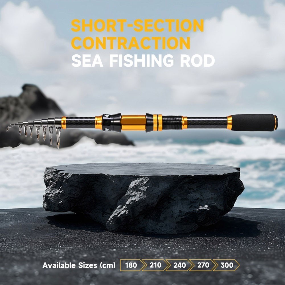 For Various Fish Species Portable Fishing Rod Casting Rod Lightweight Design