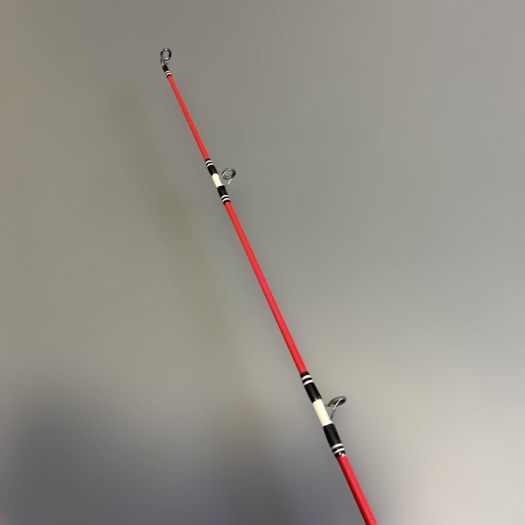 GIRIGIRIMACHINEGUN SGC-58ML Deluxe Fishing Rod Red White Black Used