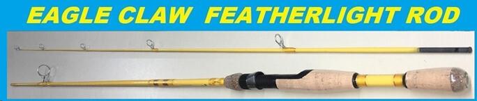 EAGLE CLAW Featherlight 9′ Fiberglass Spinning Rod #FL209-9 FREE USA SHIPPING!