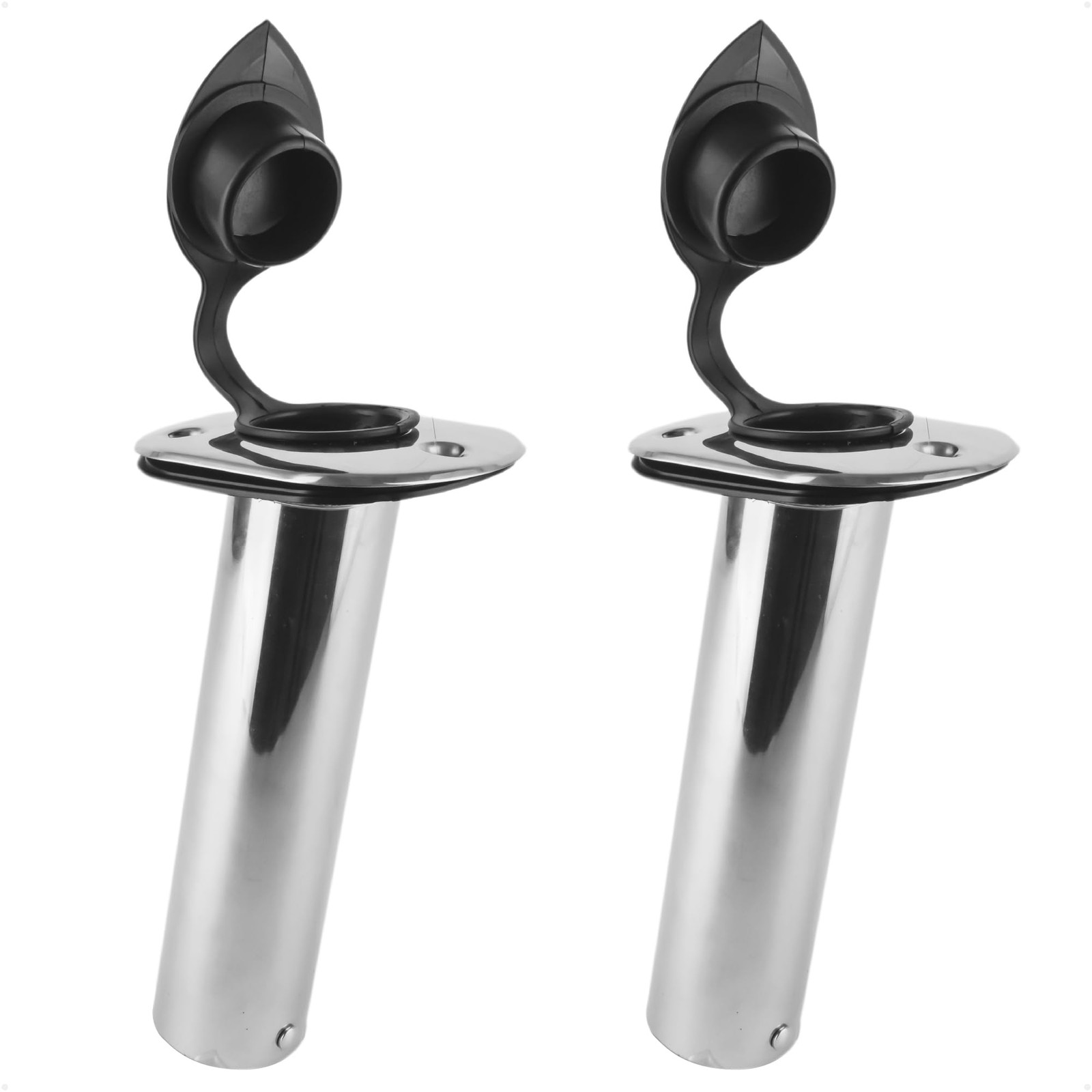 Five Oceans Stainless Steel Flush-Mount Fishing Rod Holder 15-Degree Top Flange