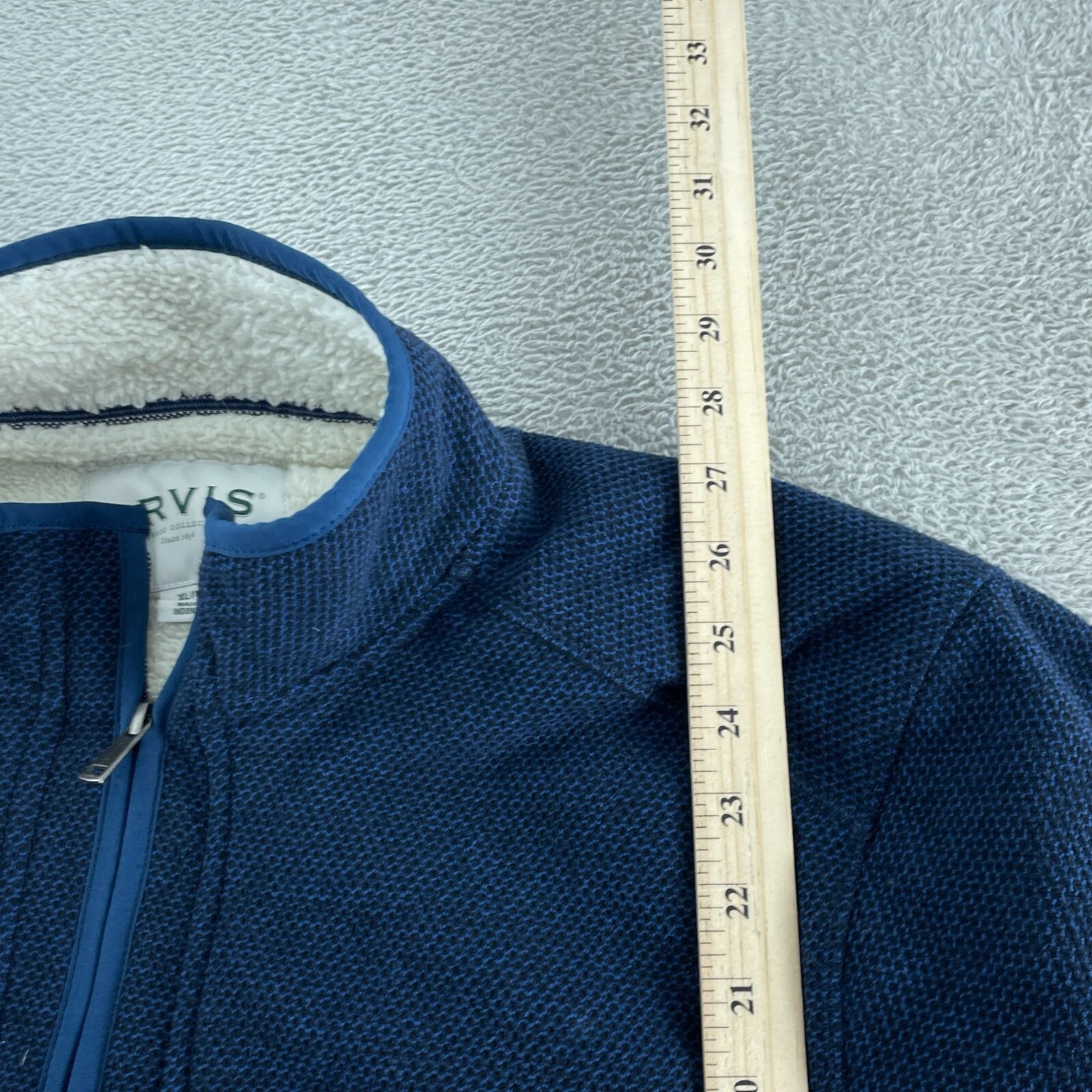 Orvis XL Blue Mens Fleece Pullover Sweater 5543