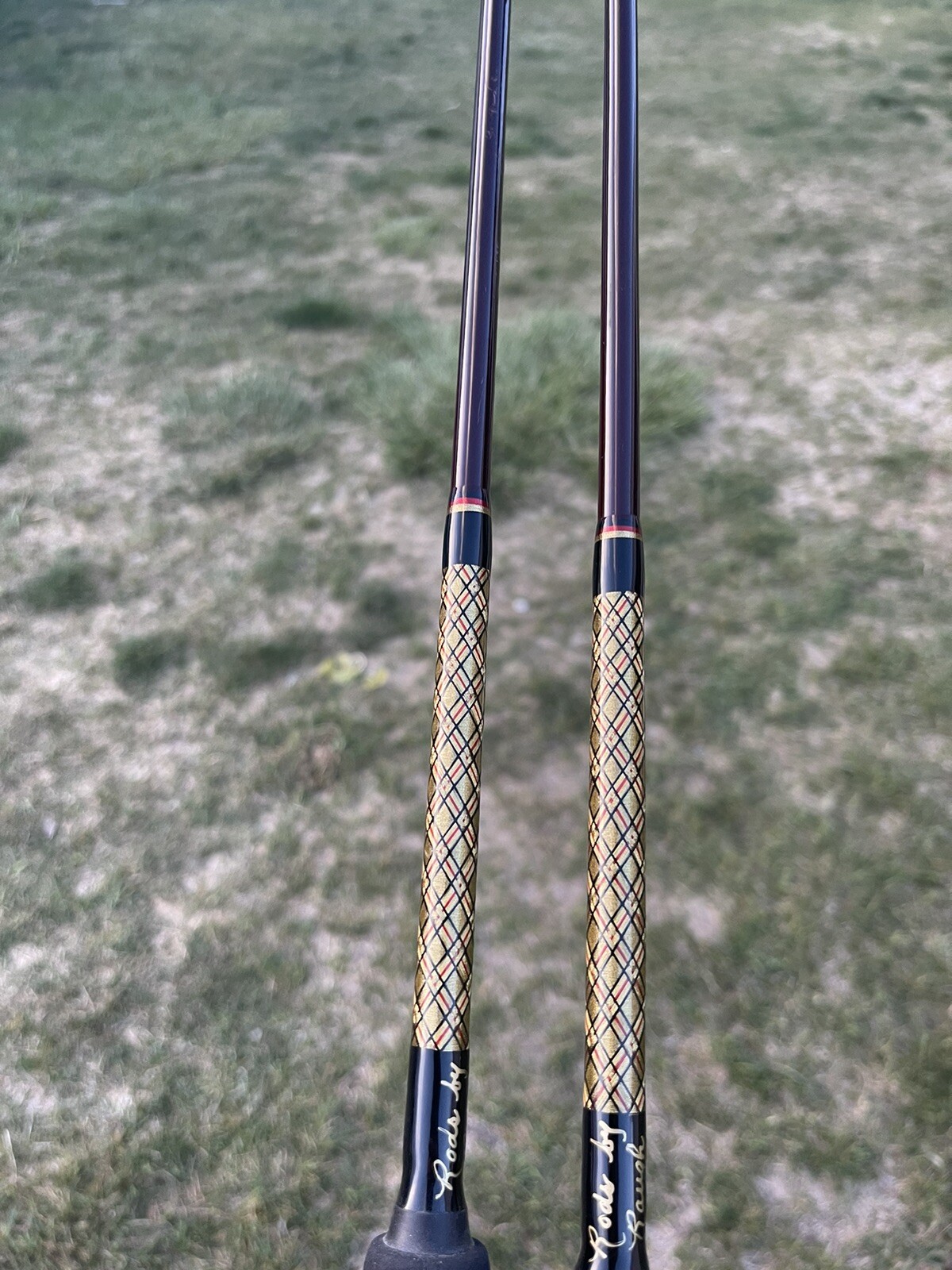 Pair (2) Custom Built “Rods By Raugh” 98 Excellent Casting Baitcast 6’3” Fuji