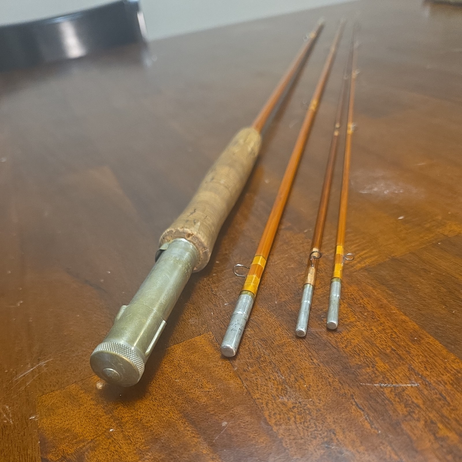 Wright & McGill Granger Aristocrat Bamboo Fly Rod. 9’ 6” Two Rod Ends