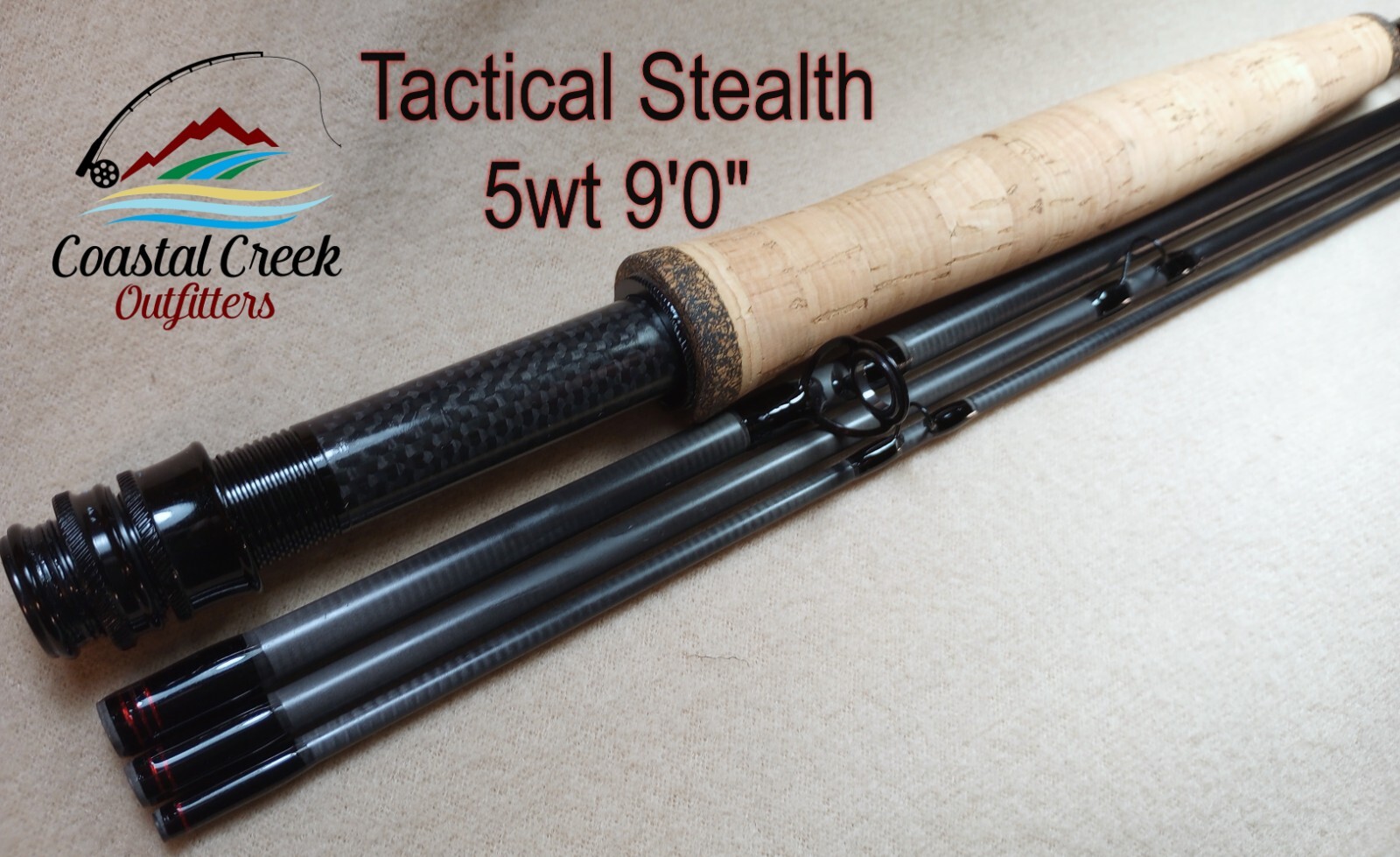 Coastal Creek Outfitters Tactical Stealth Custom Built Fly Rod 5wt built for you