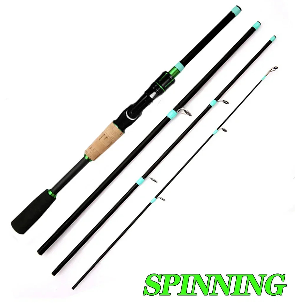 Casting Spinning Lure Fishing Rod Solid ML Tip 1.8/2.1m Ultralight Trout Jigging