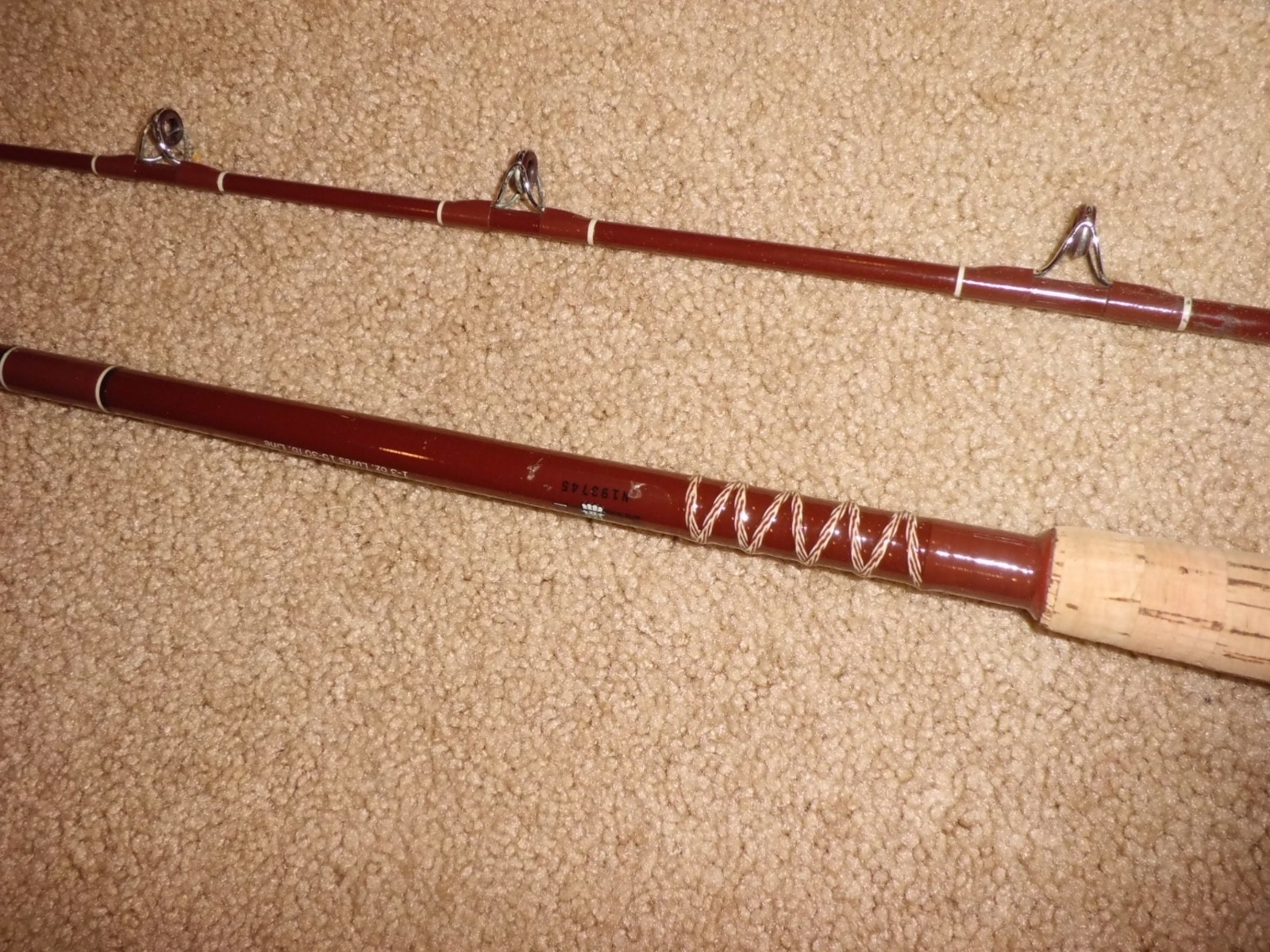 RARE Vintage FENWICK PLP56 Conventional Boat 5’6″ Rod- USA- 15-30lb- # N193745