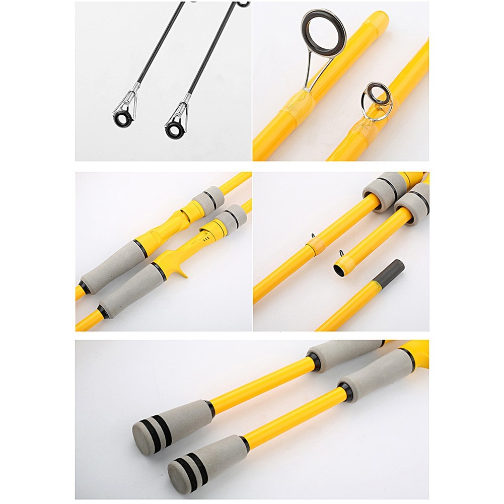 Lightweight for 2.1m Carbon Fishing Rod 4 Section for Saltwater Freshwater Use