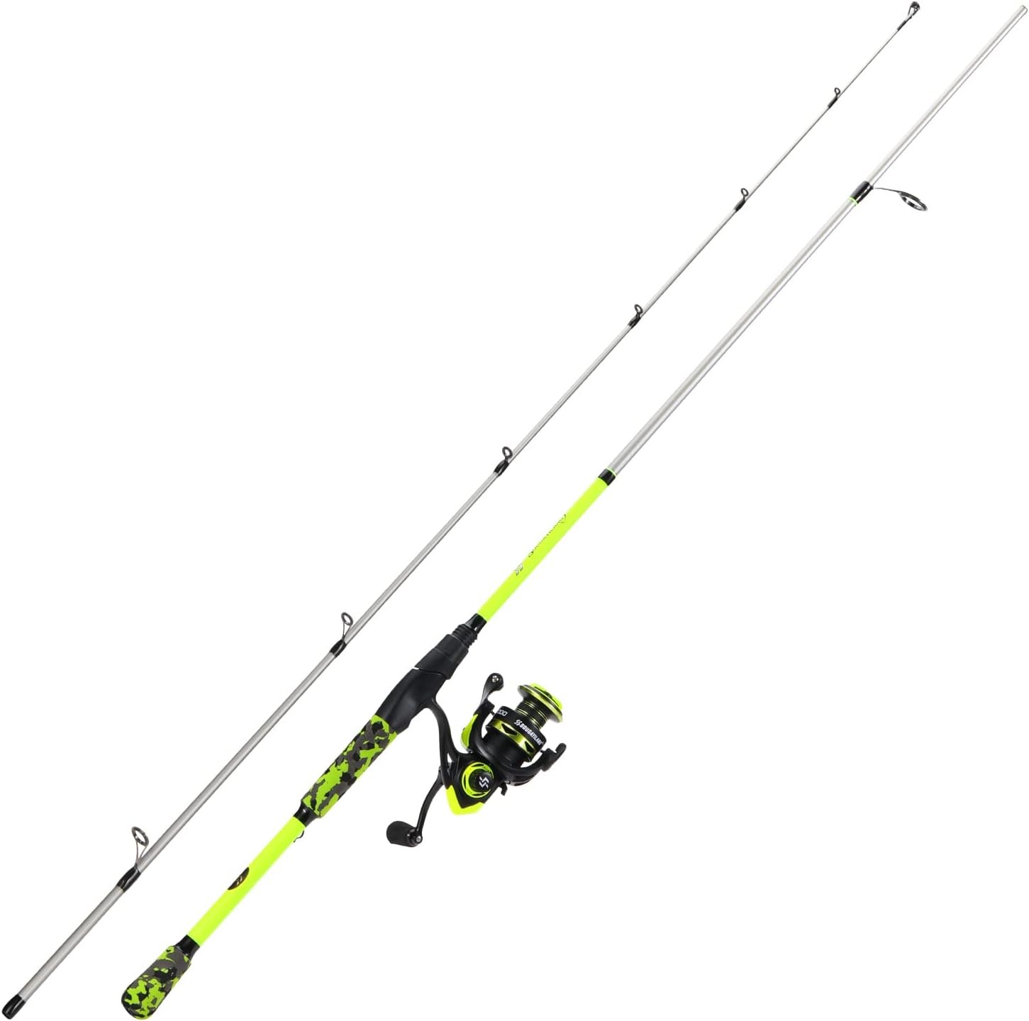 Spinning Combo – 5.2:1 Gear Ratio 15.6LB Drag IM7 Graphite 2-Piece Rod Stainless