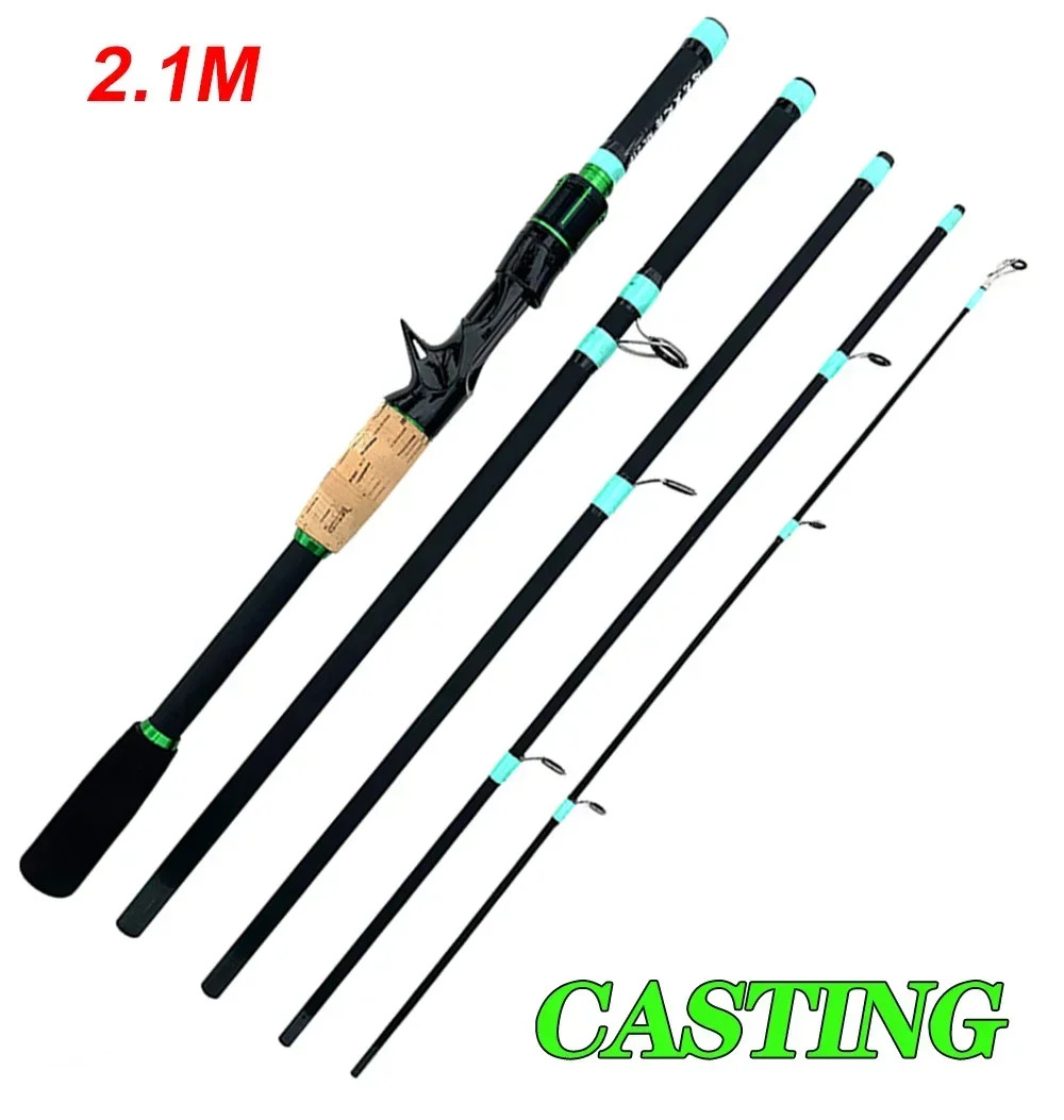Casting Spinning Lure Fishing Rod Solid ML Tip 1.8/2.1m Ultralight Trout Jigging