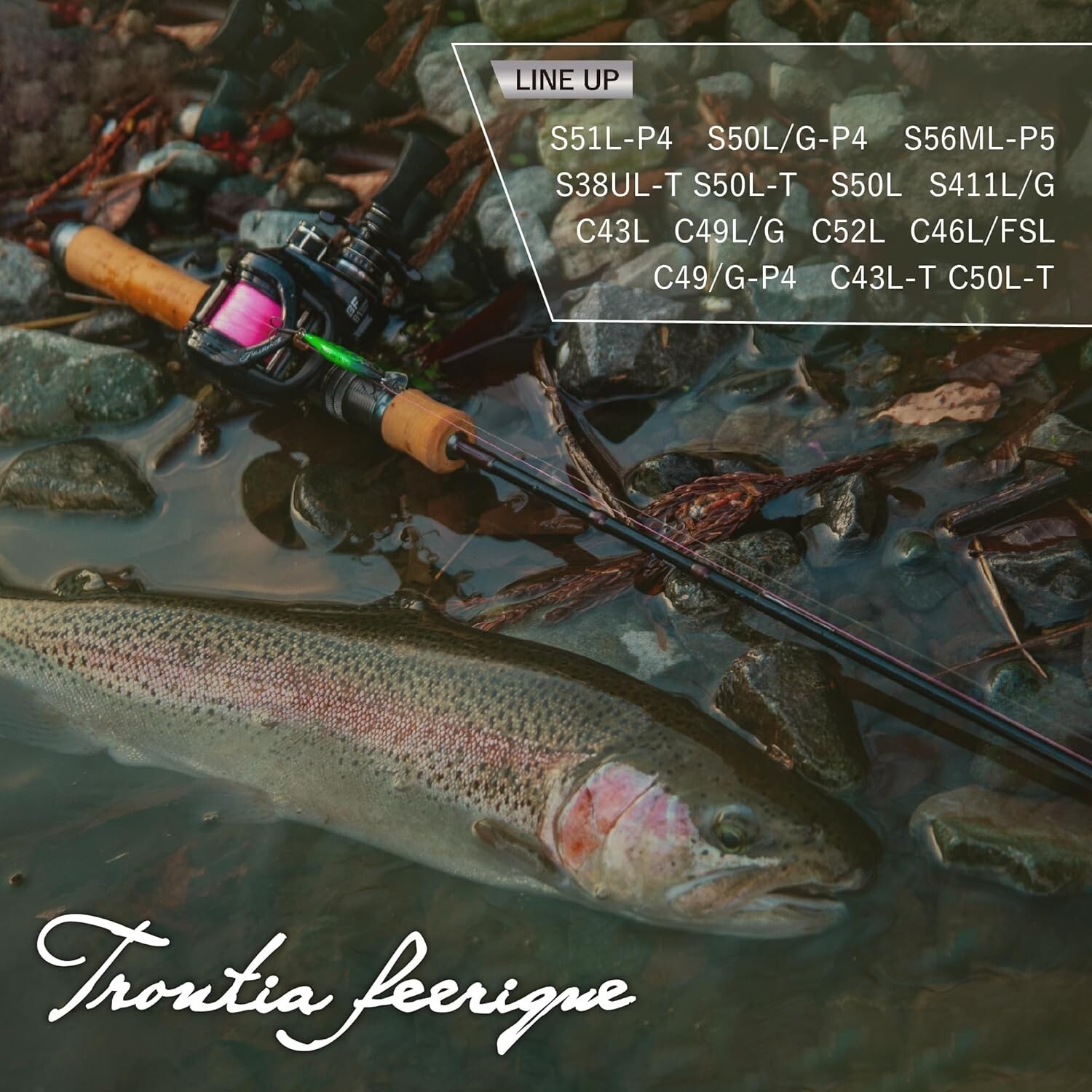 Tailwalk Native trout rod Troutia feerique S50L/G-P4 5’0 ft.