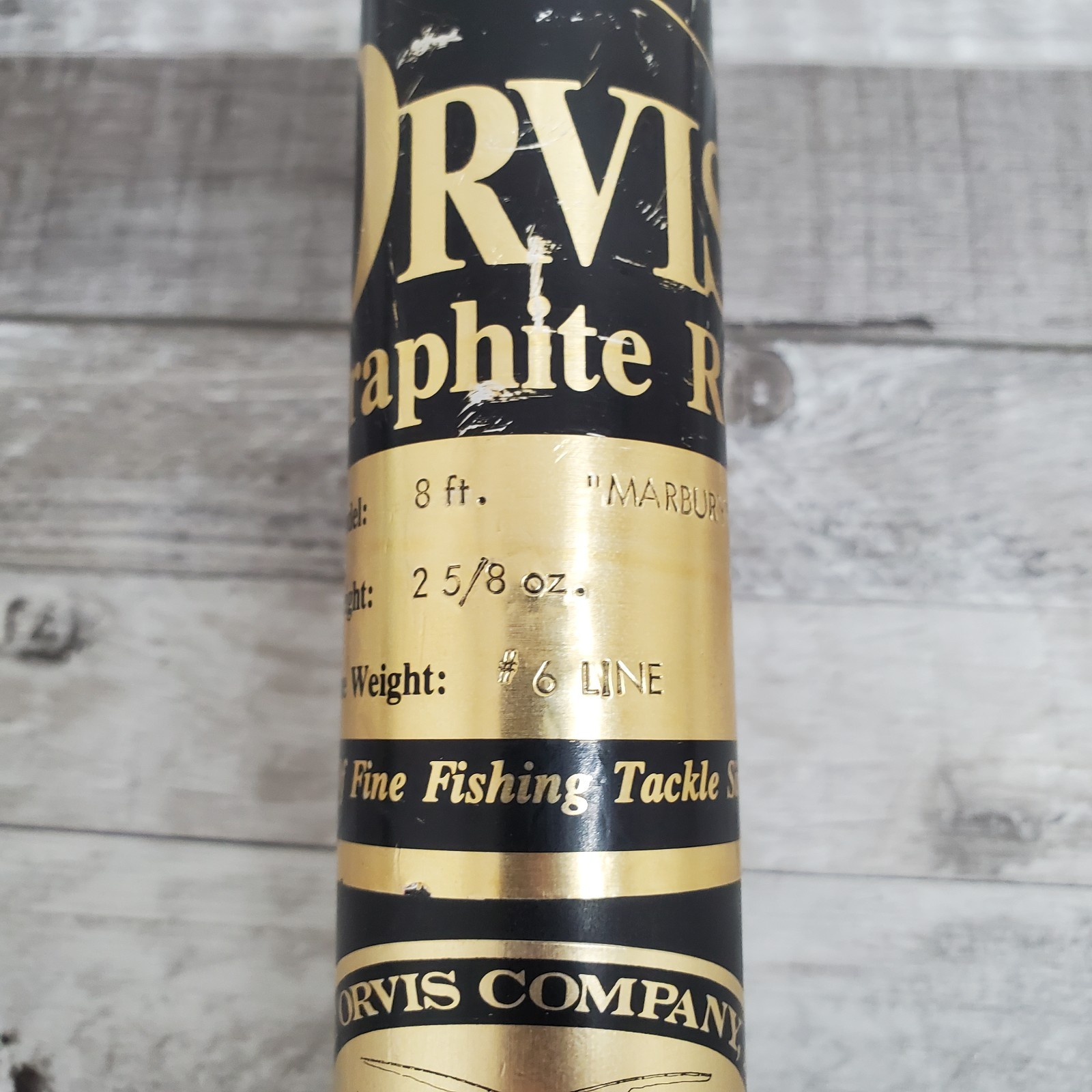 Orvis Superfine Series “Marbury” Graphite Rod 8′ 2pc 2 5/8 6wt Fly Rod with Tube
