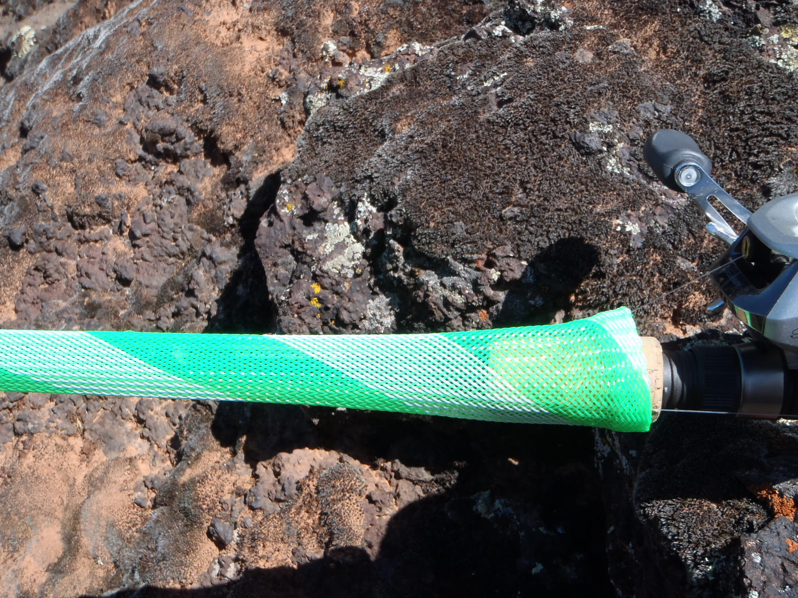 CASTING Skin Sleeve Fishing Rod Cover Protector Color Anaconda Rods of 7’6″ LONG
