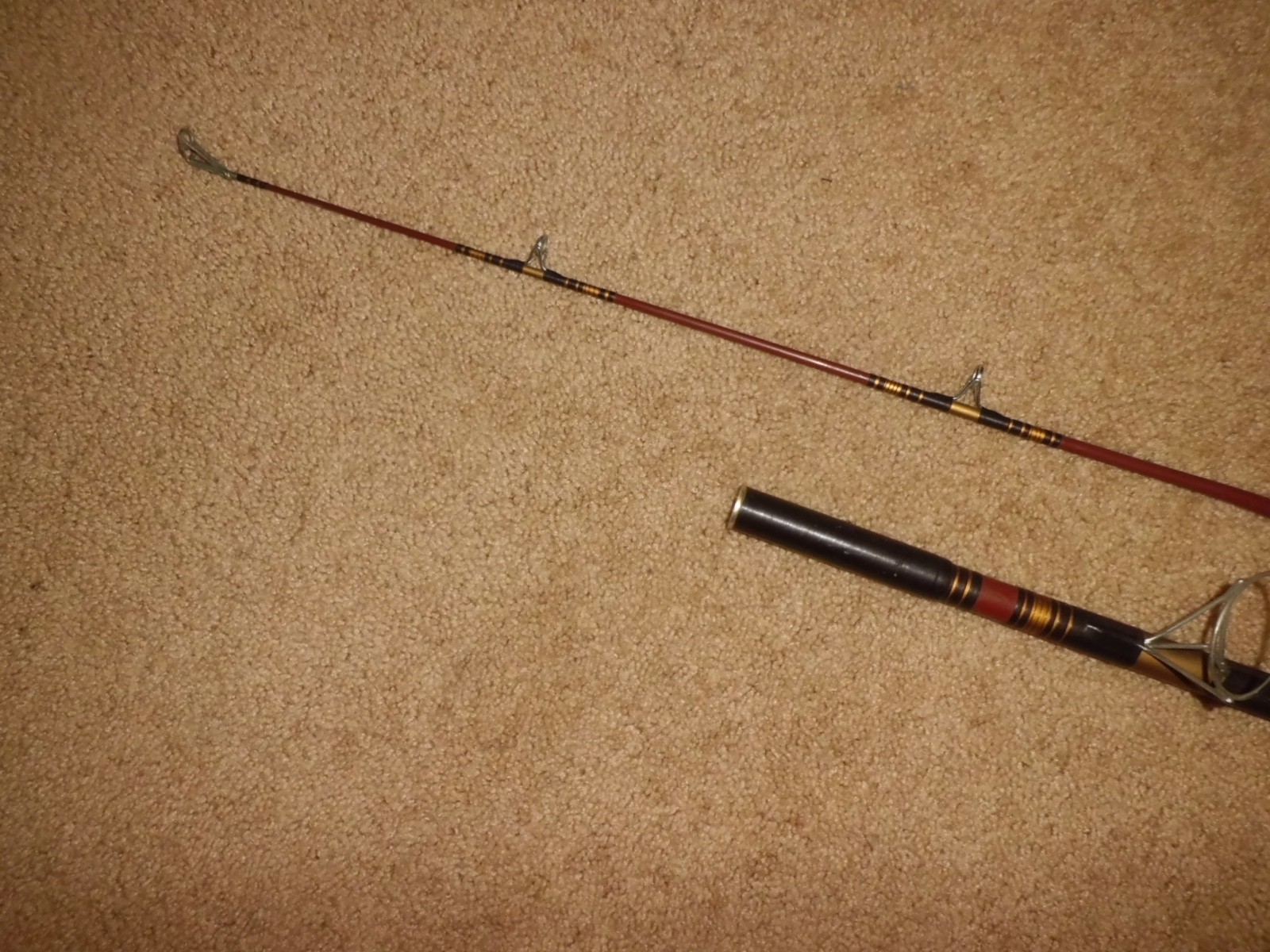 Vintage SPORTSMAN Custom Deluxe Spinning Surf 10′ Rod made USA- 15-25 lb