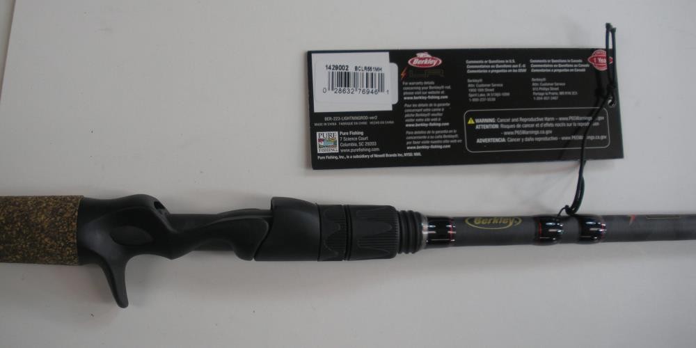 Berkley 1429002 BCLR661MH Berkley Lightning Casting Rod 6ft 6in 1 Pc Med Heavy