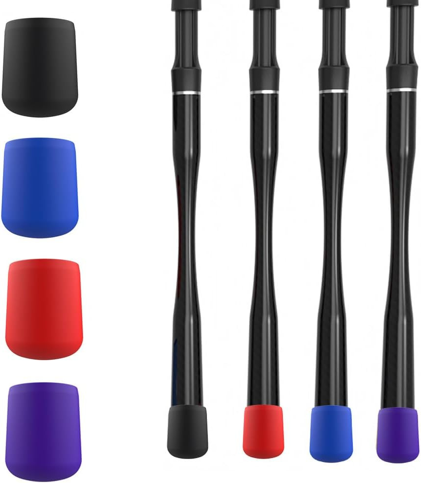 4 Pcs Fishing Rod Butt Cap Silicone Rod Butt Cushion Protect the Butt End of Rod