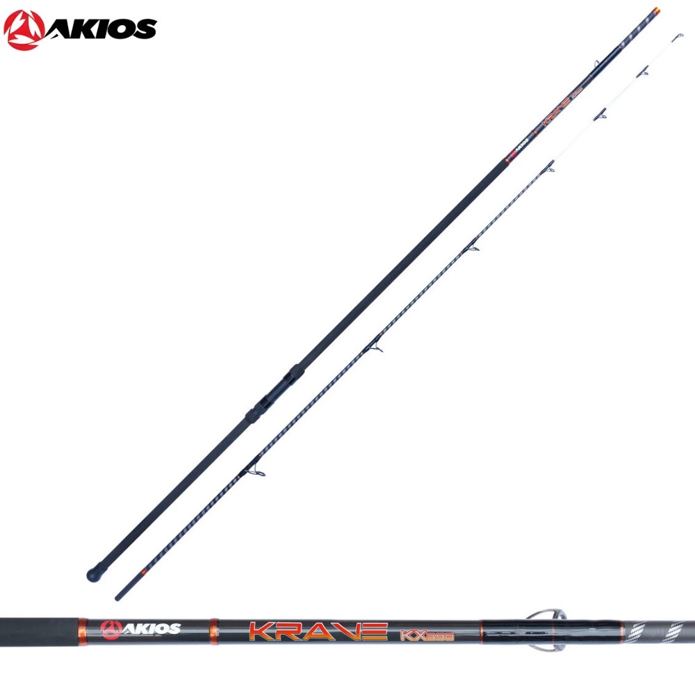 AKIOS Saltwater Fishing Surfcasting Two Piece Beach and Estuary Rod KRAVE SX390