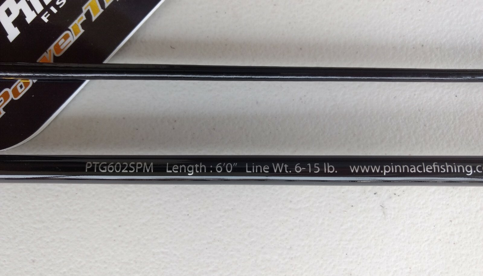 Pinnacle PTG602SPM 6 Ft Powertip Gold Spinning Rod Medium Action new