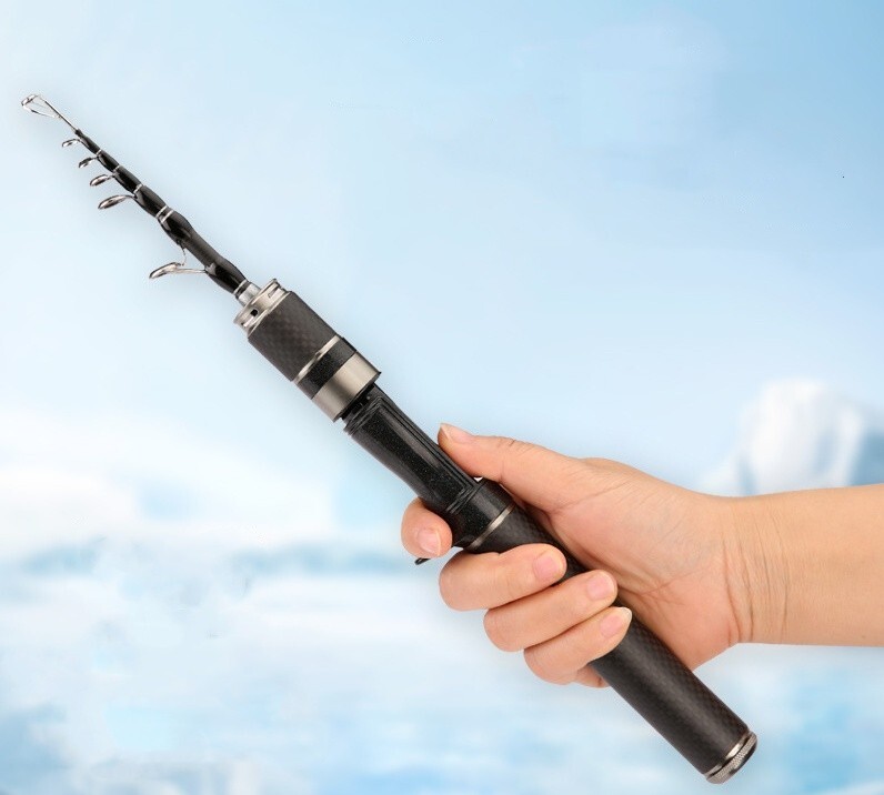 Telescopic Spinning Casting Rod 1.5m/1.68m/1.8m Portable Travel Rod Carbon Fiber
