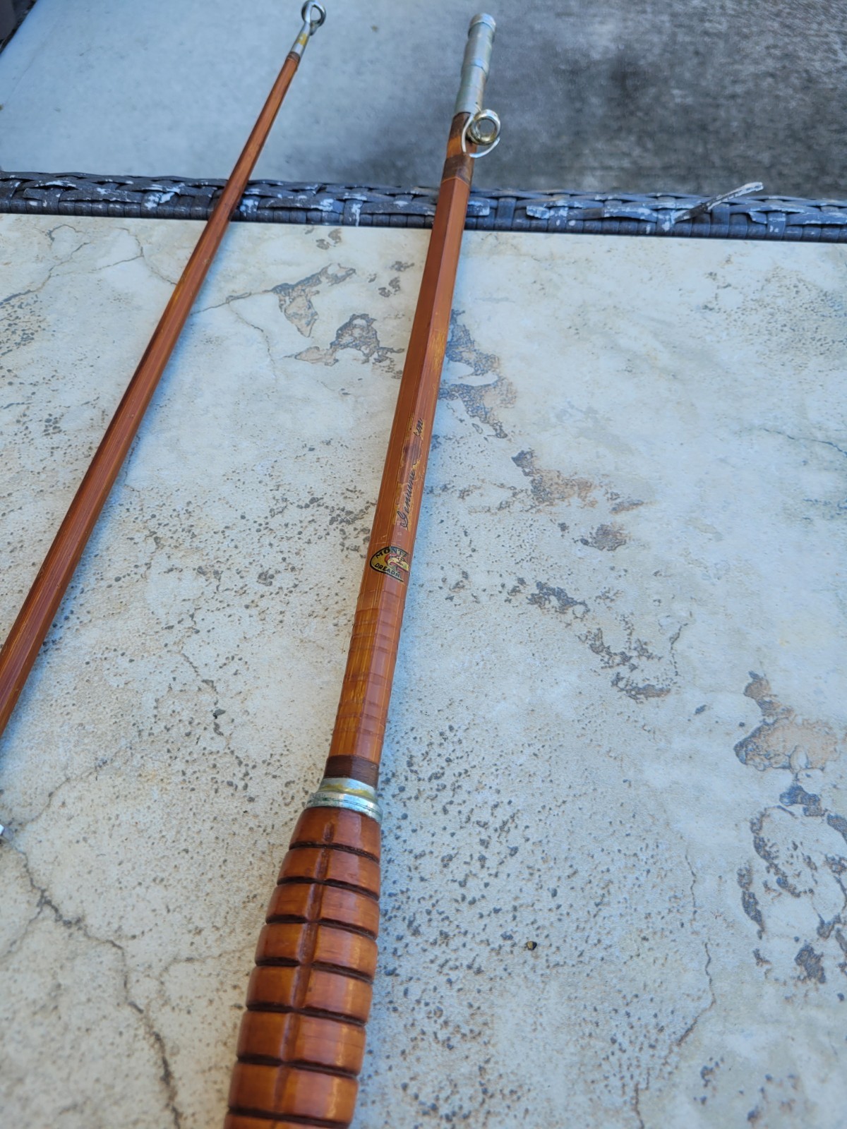 VINTAGE MONTAGUE DREADNOUGHT GENUINE TONKIN 6 ft Fishing Rod – Two Piece